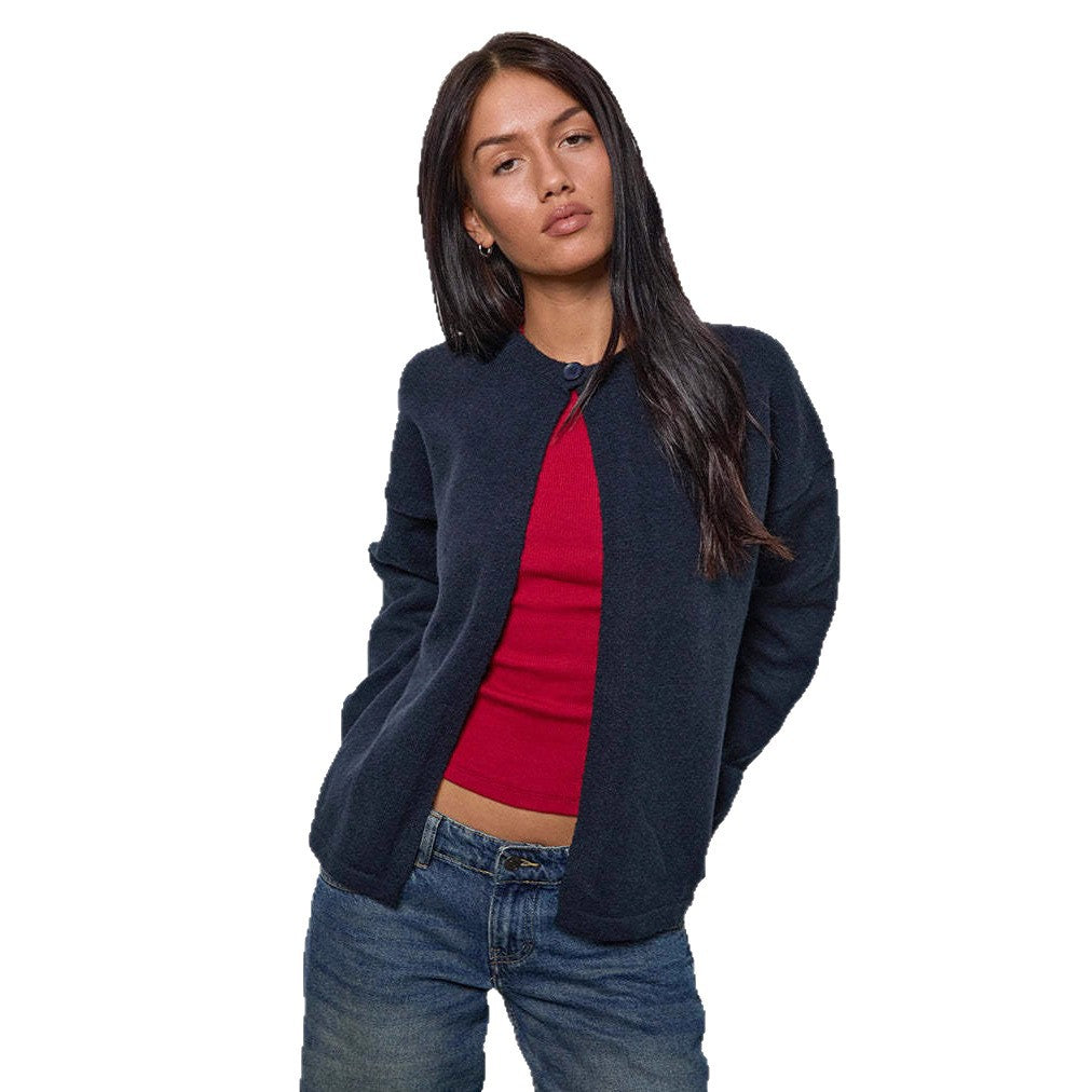 Damen Strickjacke mit praktischen Knopfdetails und lässigem Schnitt EB