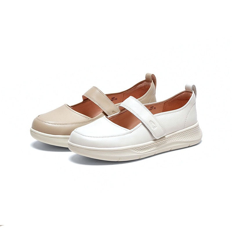 Damen Bequeme Slip-On Sneakers mit verstellbarem Riemen EB