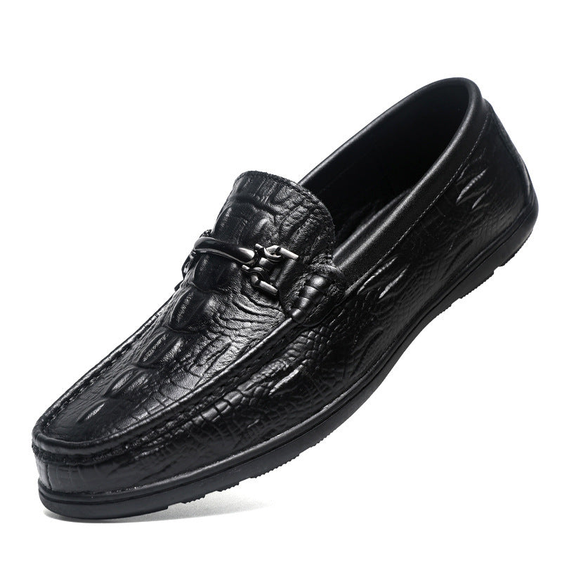 Herren Mokassins mit eleganter Prägung EB