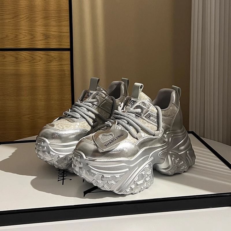 Damen Chunky Sneakers mit puffiger Sohle und innovativer Dämpfung EB