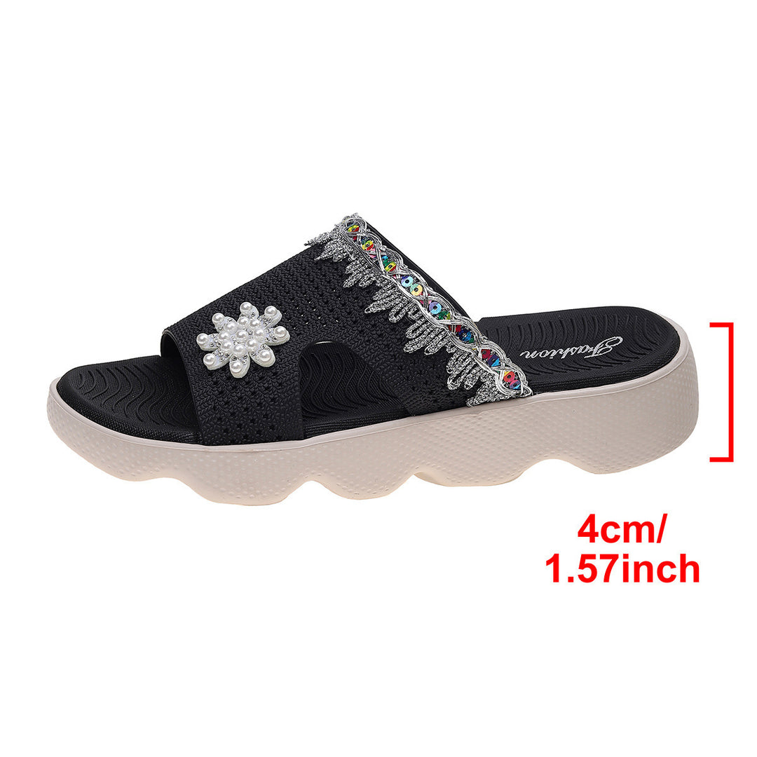 Damen Komfortable und modische Freizeitsandalen mit einzigartigem Dekor EB