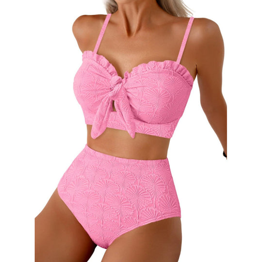 Damen Bikiniset mit hochgeschnittener Hose EB