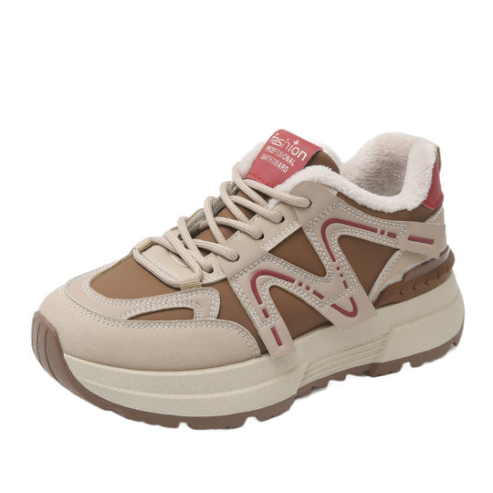 Damen Sportliche Sneakers mit kuscheligem Innenfutter und robustem Profil EB
