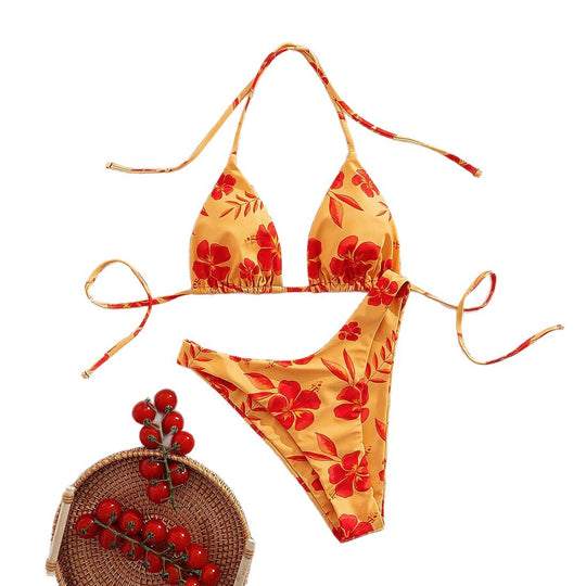 Damen Triangel-Bikini-Set mit floralem Design EB