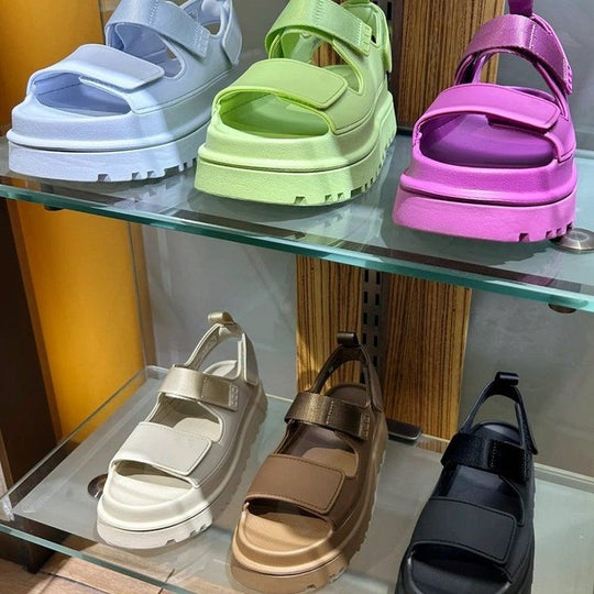 Damen Sportliche Sandalen mit ergonomischem Fußbett und rutschfester Sohle EB