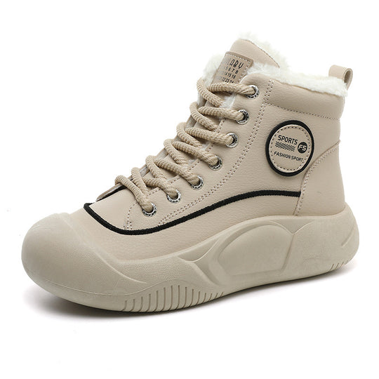 Damen Hochkomfortable Winter Sneakers mit isolierendem Fleece-Futter EB