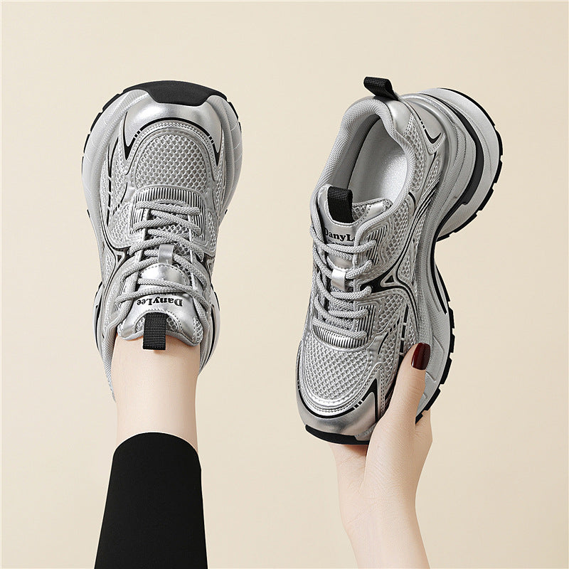 Damen Sportliche Sneakers mit atmungsaktivem Obermaterial und stützender Sohle EB