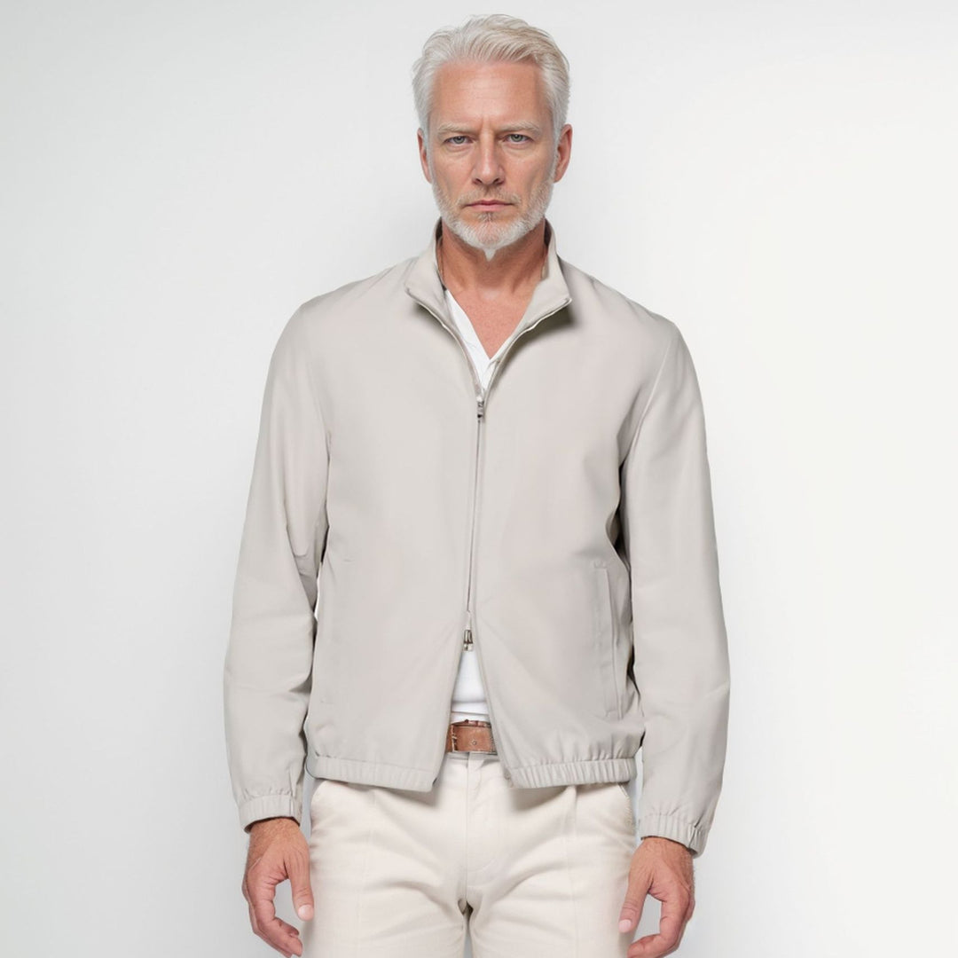 Herren elegante und funktionale Übergangsjacke mit hohem Kragen EB