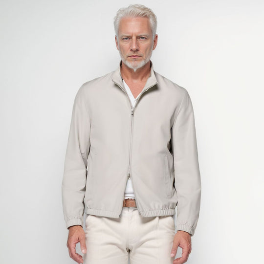 Herren elegante und funktionale Übergangsjacke mit hohem Kragen EB