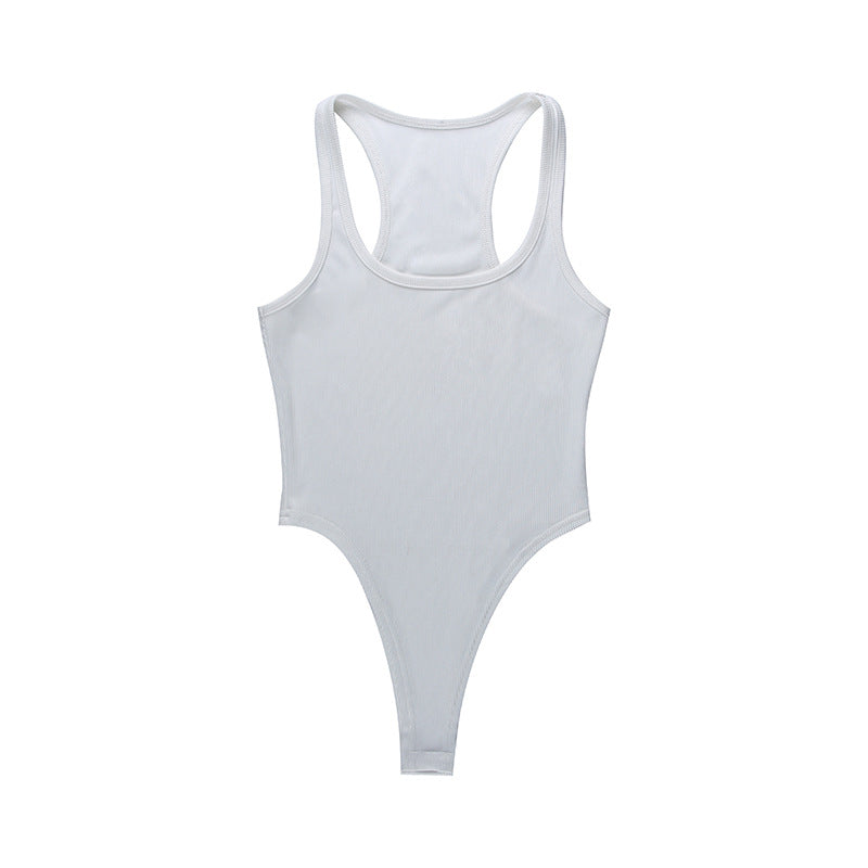 Damen Figurbetonter Body mit feinen Rippstrukturen EB