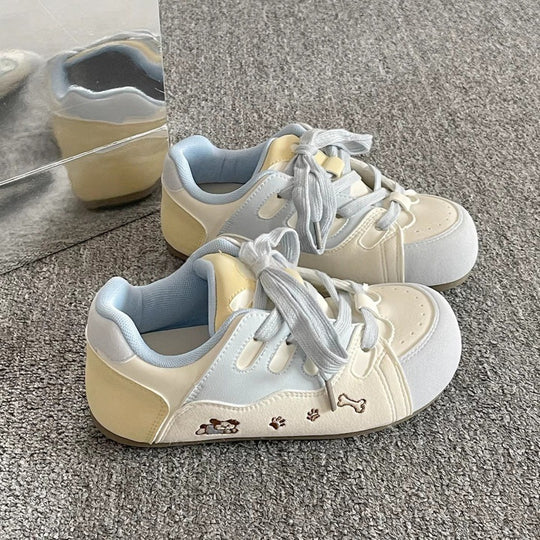 Damen Sportliche Sneaker mit tierisch verspieltem Design und atmungsaktiver Konstruktion EB