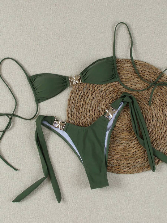 Damen Bikini-Set mit eleganten Schnallen EB