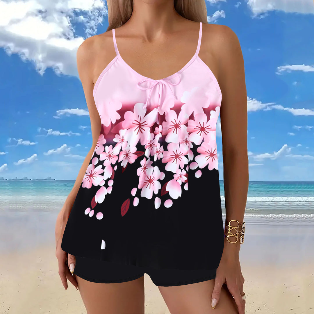 Damen lässiger Strandtop mit Shorts EB