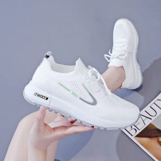 Damen Sportliche Lauf- und Sneakerschuhe mit atmungsaktivem Obermaterial EB