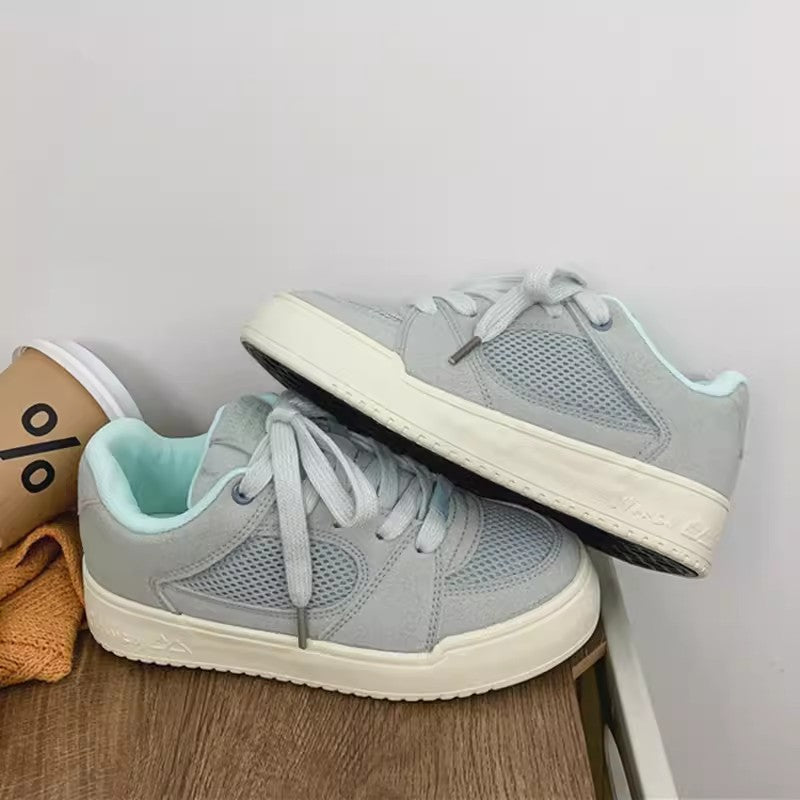 Damen Sneakers mit atmungsaktiven Mesh-Einsätzen und gepolsterter Sohle EB