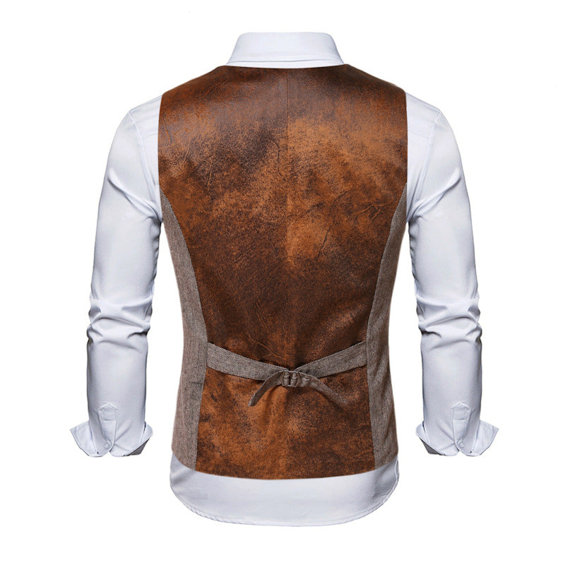Herren elegante Weste mit modernem Schnitt und hochwertigen Details EB