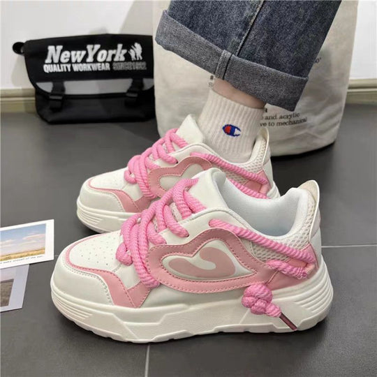 Damen modische Sneakers mit verspieltem Design und weicher Dämpfung EB