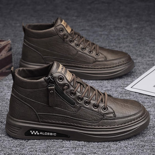 Herren modische High-Top Sneakers mit praktischer seitlicher Reißverschlussöffnung und Hochleistungssohle EB