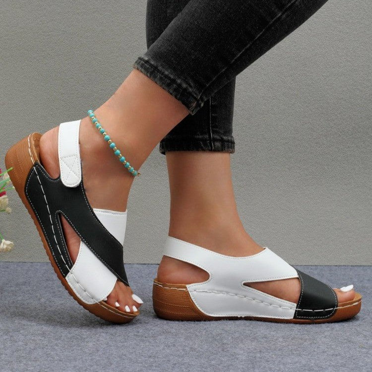 Damen Komfortable und stylische Sandalen mit Tragekomfort und modischen Ausschnitten EB