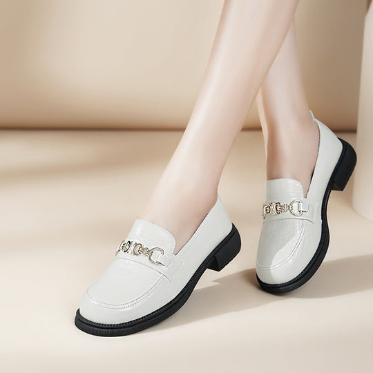 Damen Elegante Mokassins mit modischem Kettendetail EB 1776166209