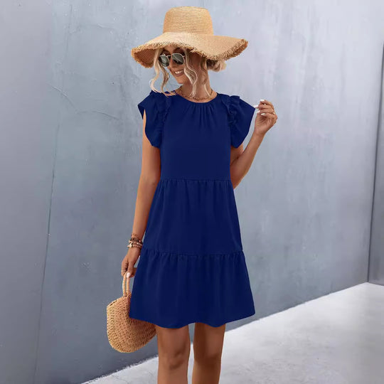 Damen Sommerkleid mit Rüschen EB
