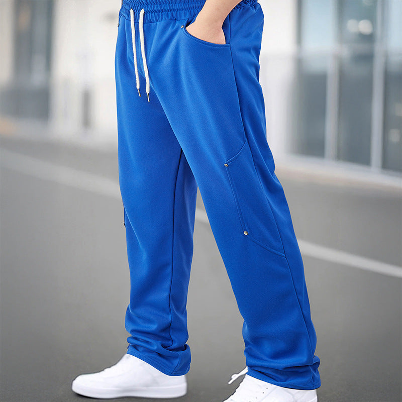 Herren Sportliche Jogginghose mit atmungsaktiven Mesh-Einsätzen und elastischem Bund EB