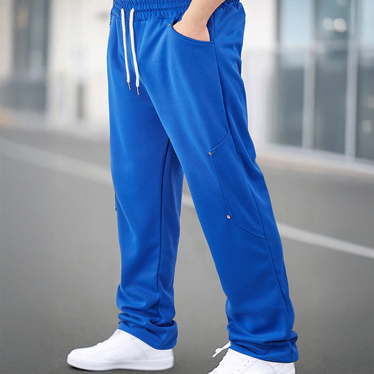 Herren Sportliche Jogginghose mit atmungsaktiven Mesh-Einsätzen und elastischem Bund EB