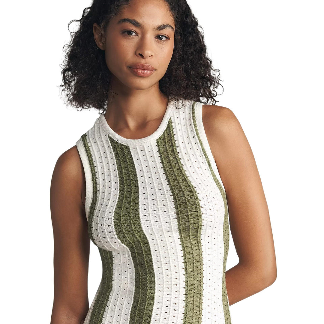 Damen figurbetontes Strickkleid mit einzigartigem Muster EB