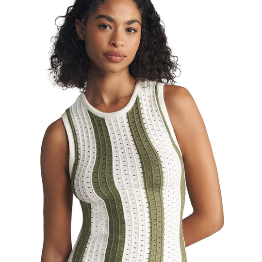 Damen figurbetontes Strickkleid mit einzigartigem Muster EB