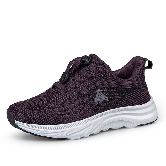 Damen Sportliche Lauf-Sneaker mit atmungsaktivem Obermaterial und elastischem Schnellschnürsystem EB
