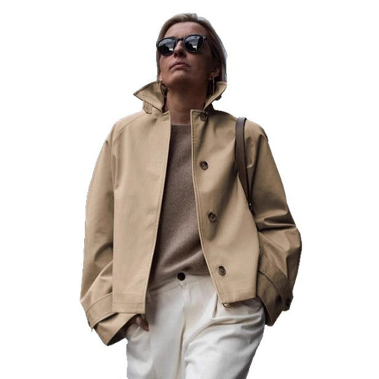 Damen Urbanistische Freizeitjacke mit hohem Kragen EB