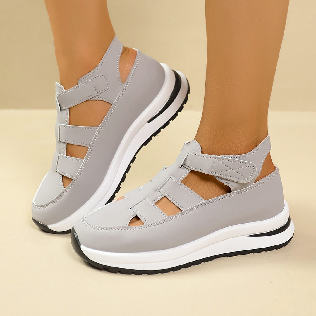 Damen Komfortable Wedge-Schuhe mit verstellbarem Riemendesign EB