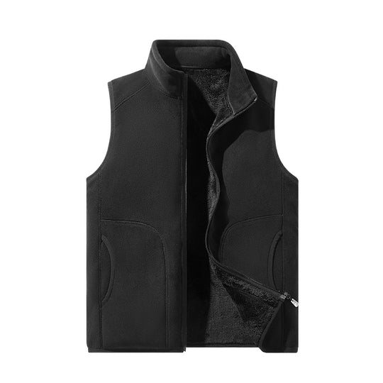 Damen leichte Microfleece-Weste mit durchgehendem Reißverschluss, hohem Stehkragen und weicher Teddyinnenlage EB