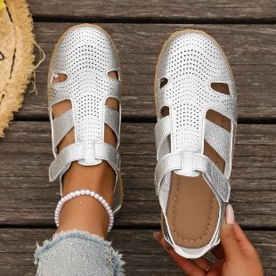 Damen Atmungsaktive Riemensandalen mit verstellbarem Klettverschluss EB