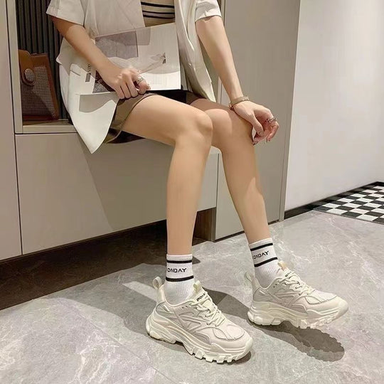 Damen Komfortable Sneaker mit rutschfester Gummisohle und atmungsaktivem Obermaterial EB