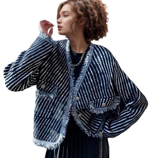 Damen Weicher Strickjacke mit Vintage-Details EB