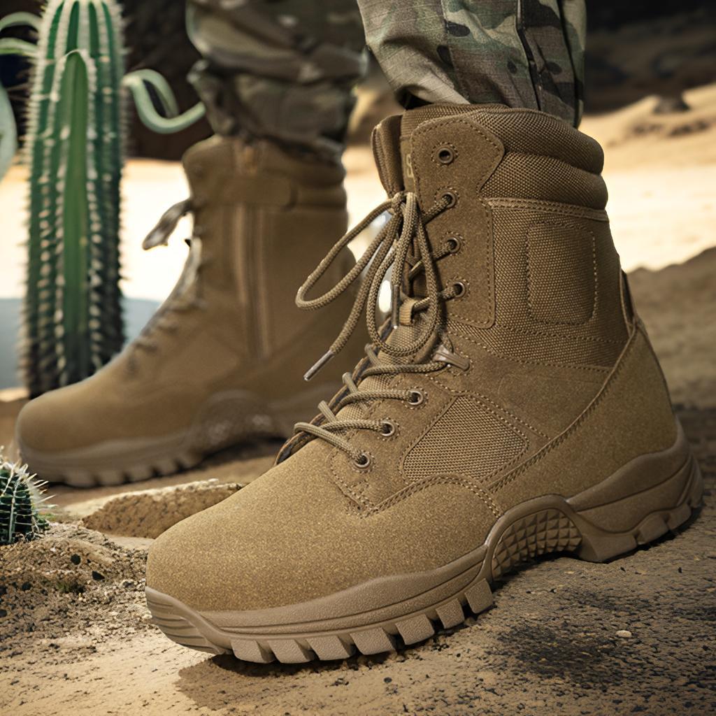 Herren Militärische Einsatzstiefel mit rutschfester Sohle und atmungsaktivem Obermaterial EB