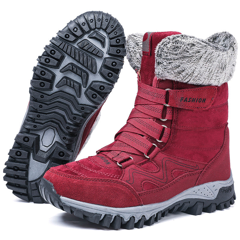 Damen Winterboots mit dicker isolierender Fütterung und rutschfester Sohle EB