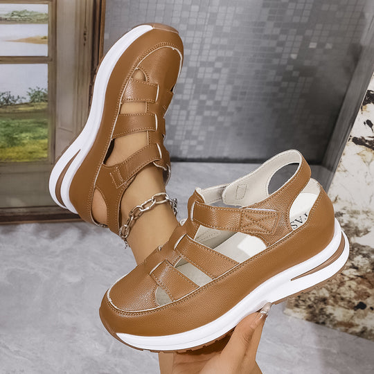 Damen Sportliche Sandalen mit elastischen Riemen EB