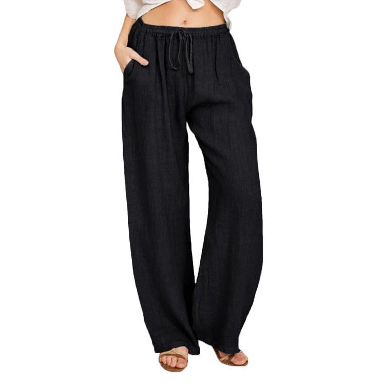 Damen bequeme Leinenhose EB