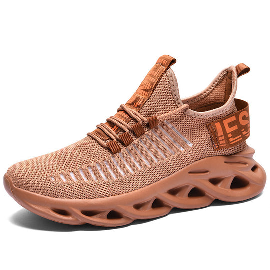 Damen Modische und atmungsaktive Sport Sneakers mit stoßdämpfender Sohle EB