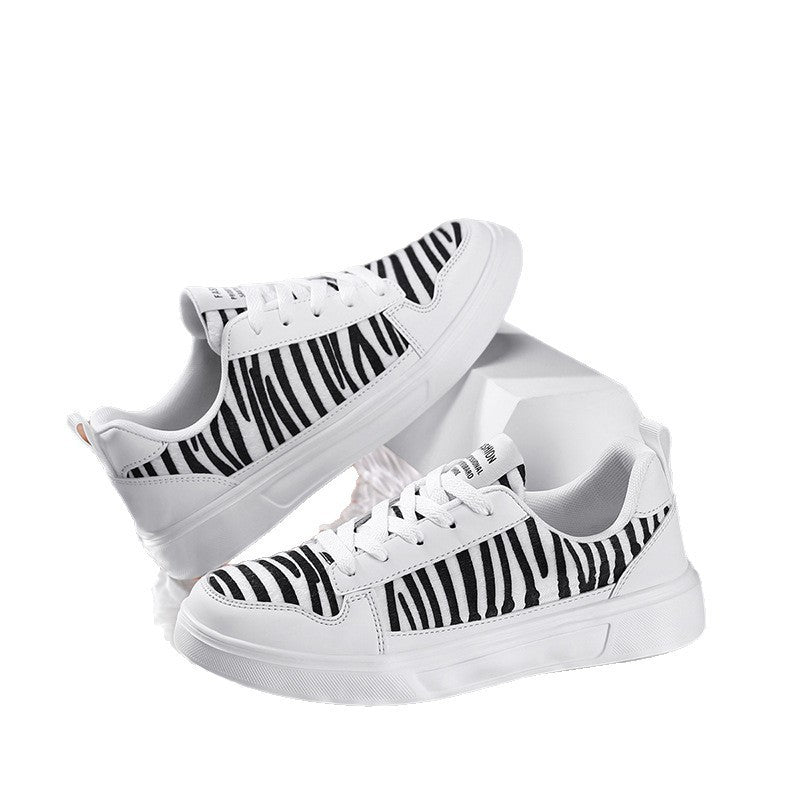 Damen Sportliche Sneakers mit elastischer Schnürsystem und modischem Streifenmuster EB