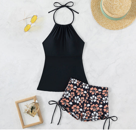 Damen Sportliches Tankini-Set mit verstellbaren Trägern EB