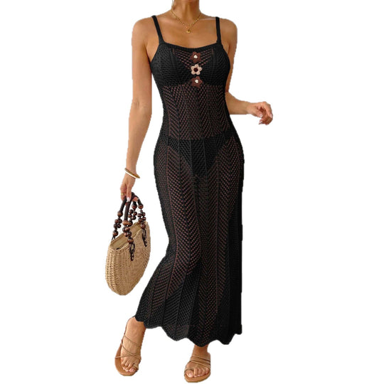 Damen transparenter Strandsarong mit elegantem Design EB