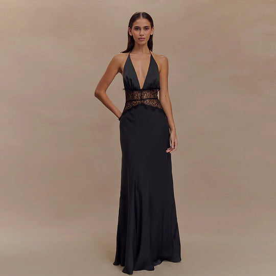 Damen Glamouröses Abendkleid mit Corsagen-Oberteil EB