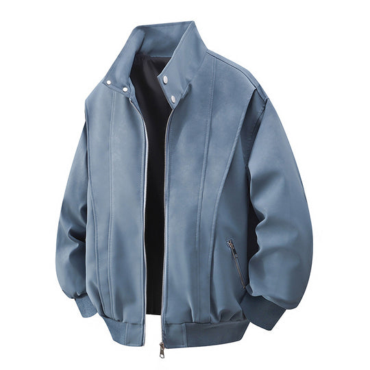 Damen Designer Übergangsjacke mit hohem Kragen und praktischen Reißverschlusstaschen EB
