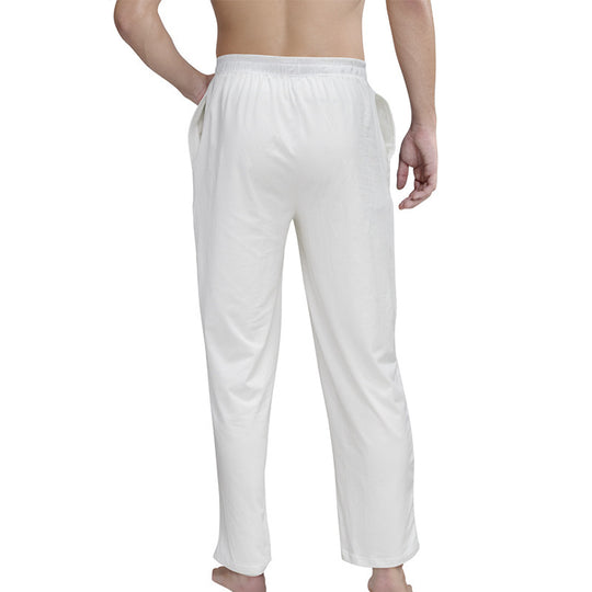 Herren nan Lounge- und Schlafhose aus weichem Jersey mit elastischem Bund und Seitentaschen EB