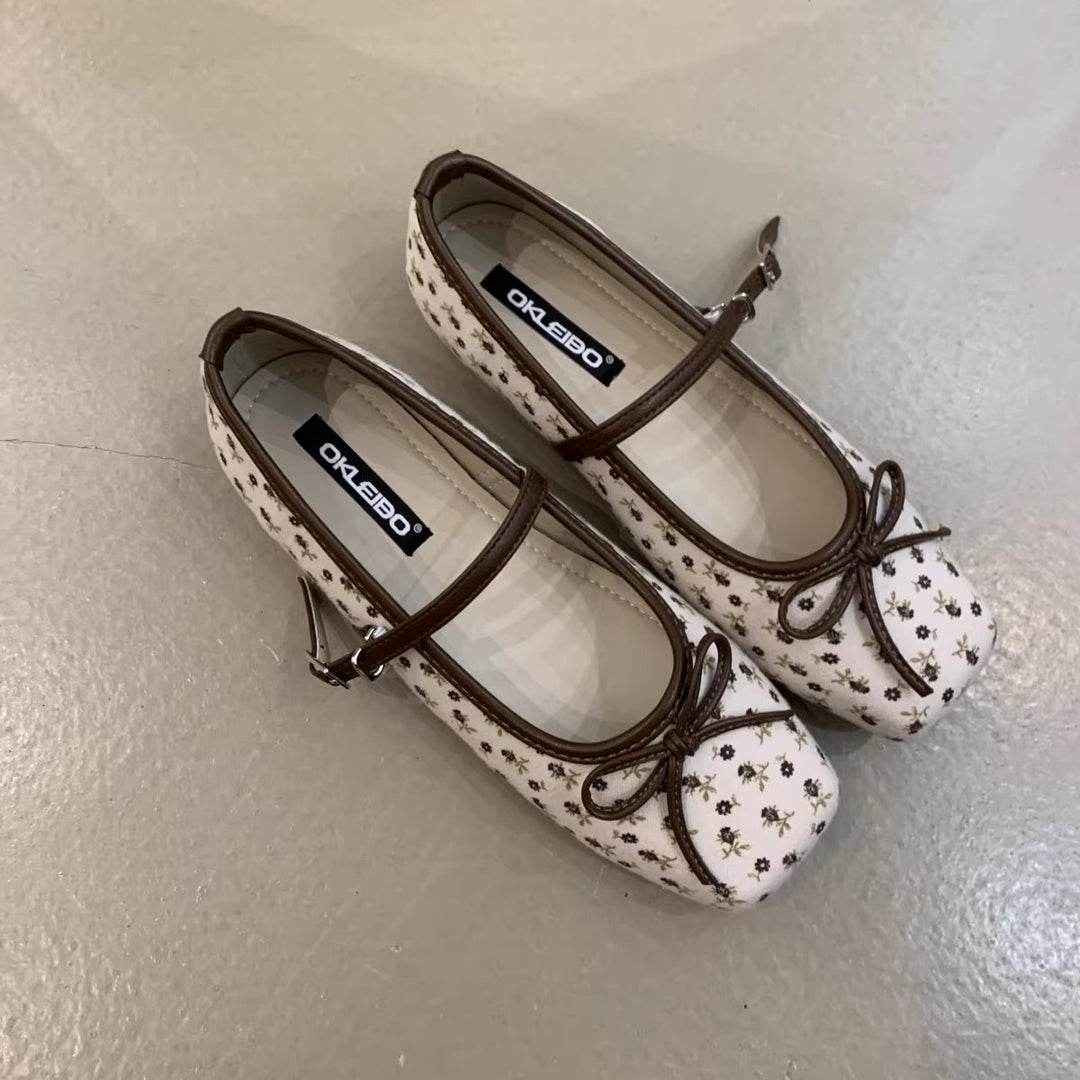 Damen Ballerinas mit dekorativem Schleifenakzent und bequemer Fußbettung EB