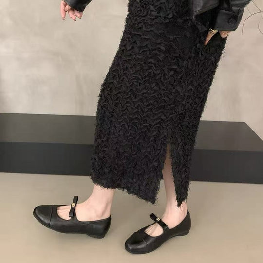 Damen Ballerinas mit modischem Riemendesign und komfortablem Fußbett EB