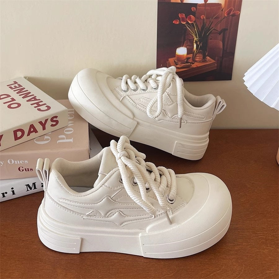 Damen Sneakers mit dicker, dämpfender Sohle und atmungsaktivem Obermaterial EB